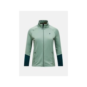 Bluza damska PEAK PERFORMANCE W Rider Essentials Midlayer Zip Jacket kolor zielony - M
