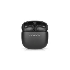 Niceboy Beans 4 POP czarne / Słuchawki bezprzewodowe z mikrofonem / Bluetooth 5.4 / IPX4 / etui ładujące