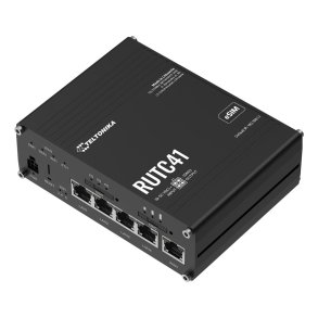 Teltonika Networks RUTC41 (EU) router 4G Cat 4 Edge z WiFi 6, wsparciem dla dockera, 5 portami ethernetowymi, eSIM