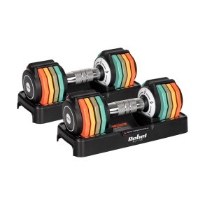 Hantle eliwne regulowane automatycznie, zestaw 2x5 kg, skok co 1kg, REBEL ACTIVE