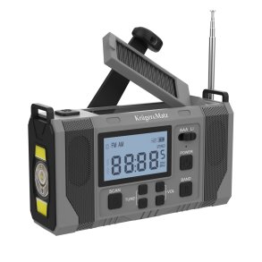 Radio solarne, przenone radio awaryjne SOS, powerbank 10000mAh, latarka, dynamo, Kruger&Matz