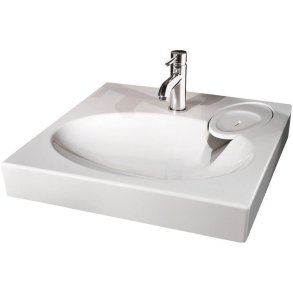 WASHBASIN CLARO+SIPHON+HANGERS 60X60CM
