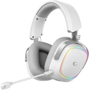 Suchawki Rampage RETSU Suchawki bezprzewodowe nauszne BT 2.4G RGB biae