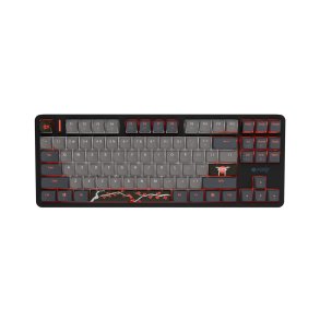 KLAWIATURA DLA GRACZY FURY KANABO K6 US PODWIETLENIE RGB MAGNETYCZNA CZARNO-SZARA