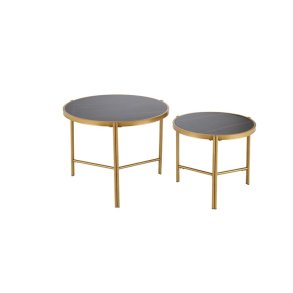 TABLE COFFEE FATIMA D63-48CM BLACK