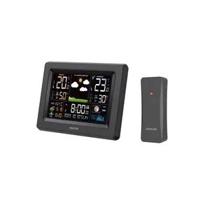 Sencor SWS 4500 Stacja pogodowa czarna / kolorowy wyświetlacz LCD / czujnik bezprzewodowy
