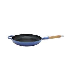 Le Creuset 20258282200422 Signature gusseiserne Bratpfanne mit Holzgriff,
