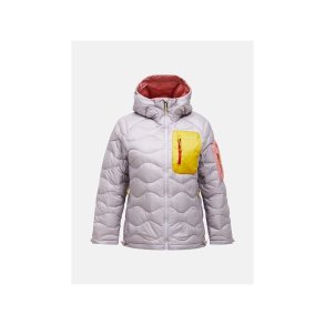 Kurtka damska puchowa PEAK PERFORMANCE W Helium Utility Down Hood Jacket kolor szary - XL