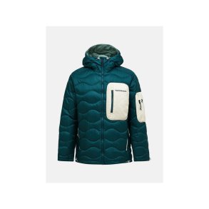 Kurtka puchowa męska PEAK PERFORMANCE M Helium Utility Down Hood Jacket kolor zielony - XL