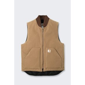 Carhartt Vest V01 Firm Duck Insulated, Brown