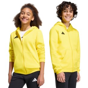 Bluza dla dzieci adidas Entrada 26 Full Zip Hoodie ż�łta KH1777 152cm