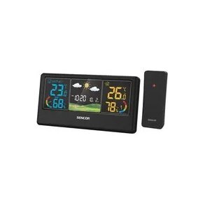 Sencor SWS 4100 B Stacja pogodowa / kolorowy wyświetlacz LCD / czujnik bezprzewodowy