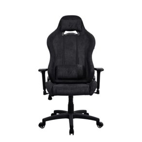 Arozzi Torretta Soft Fabric | Gaming Chair | Metal/Reinforced nylon | Pure Black