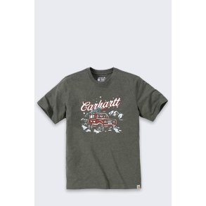 Koszulka Carhartt Dearborn Holiday BASIL HEATHER