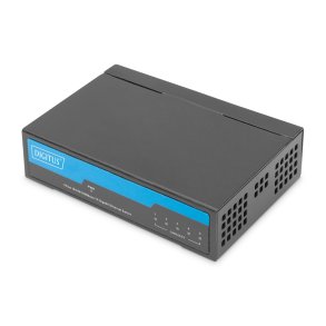 DIGITUS Switch 5-Port  Gigabit  Unmanaged MetallgehĂ�use schw