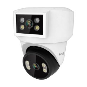 Kamera WiFi Kruger&Matz Connect C180 2x Obiektyw PTZ 360� 2K Tuya Smart Life Kolor Nocą Audio AI