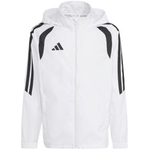 Kurtka dla dzieci adidas Tiro 26 League Windbreaker biała JY9722 152cm