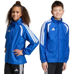 Kurtka dla dzieci adidas Tiro 26 League Windbreaker niebieska JY9723 164cm