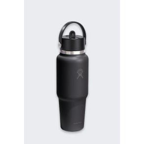 Butelka termiczna Hydro Flask 32 Oz Wide Flex Straw Travel Bottle (946 ml) - black