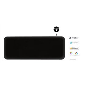Mill Invisible Smart WiFi Heater | PA1300WIFI4B | Panel Heater | 1300 W | Suitable for rooms up to 15-19 m2 | Black | IPX4