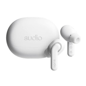 Sudio Earbuds | E4 Pro | Bluetooth | In-ear | Microphone | Cloud White | Noise canceling | Noise reduction | Wireless