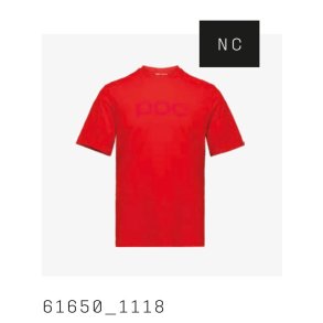 Koszulka POC Tee czerwona - L