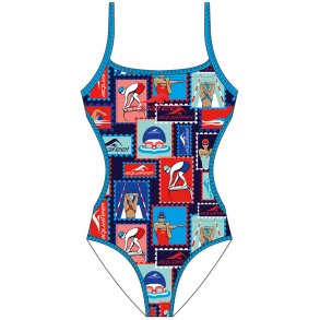 Str�j kąpielowy dla dziewczynki Aquafeel V-Back   140
