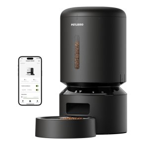 Petlibro Granary Smart vandsk�l og foderautomat til hund og kat Sort Automatisk foderautomat til k�ledyr