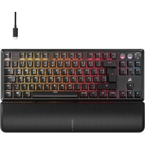 Corsair K70 PRO TKL tastatur Spil USB QWERTZ Tysk Sort