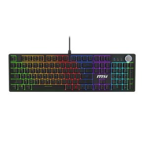 MSI FORGE GK320 RED tastatur Spil USB QWERTY Engelsk Sort