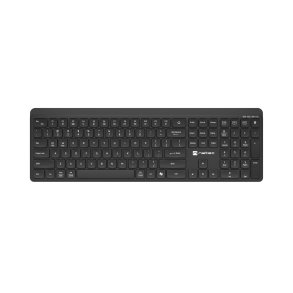 Natec Tang US tr�dl�st tastatur BT + 2.4 GHz lydsvagt slim sort