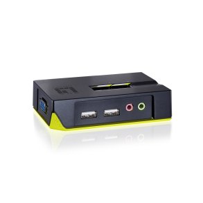 LevelOne KVM-0221 KVM Switch Sort, Gr�n