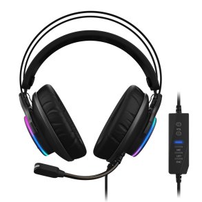 GIGABYTE AORUS H1 hovedtelefoner/headset Ledningsfrt Spil USB Type-A Sort