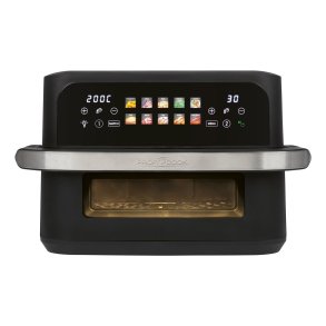 ProfiCook PC-FR 1313 H Dobbelt 10 L Enkeltst�ende 2400 W Varmluftsteger Sort, Rustfrit st�l