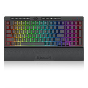 REDRAGON K515RGB-PRO tastatur USB + RF Wireless + Bluetooth Sort