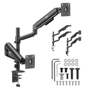 Ergo Office-holder/oph�ng til 2 sk�rme, gasfjeder, 17
