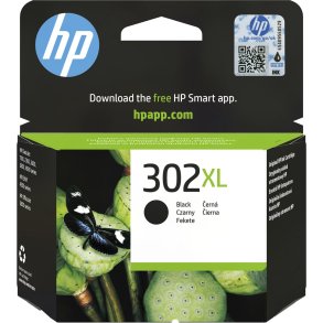 HP Original 302XL-bl�kpatron med h�j kapacitet, sort
