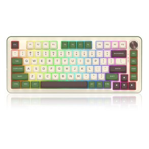 REDRAGON K681CGC-RGB-PRO Cyrus tastatur USB + RF Wireless + Bluetooth Hvid, Gr�n