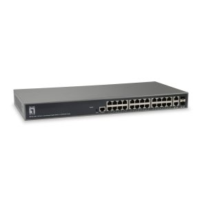 LevelOne GEL-2681 netv�rksswitch Administreret L3 Gigabit Ethernet (10/100/1000) Sort