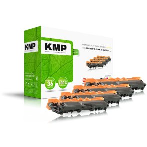 KMP MULTIPACK B-T58V tonerpatron 4 stk Kompatibel Sort, Bl�, Magenta, Gul