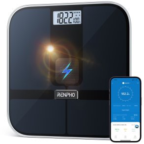 Renpho Elis Solar 2 Firkant Sort Elektronisk personlig v�gt