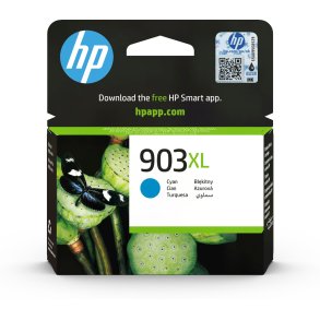HP Original 903XL-blkpatron med hj kapacitet, cyan