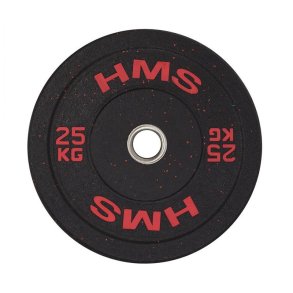 HMS Fitness HTBR25 1 stk Olympic Gummibelagt vgtskive