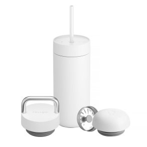 Fellow - Carter Move Mug 3 in 1 - Termokrus + 3 htter - Hvid mat 473 ml