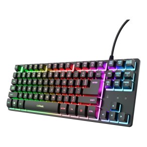 Trust GXT 833 Thado TKL tastatur Spil USB QWERTY US engelsk Sort