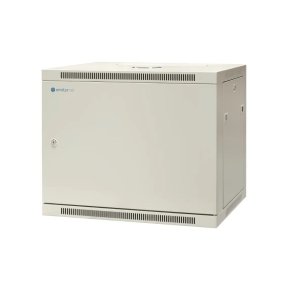 EMITERNET Single hanging cabinet 19'' 9U, full sheet metal door, 600�450�500mm width/depth/height. EM/AP6409-B