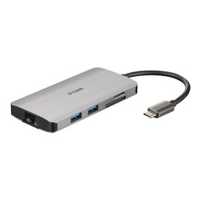 D-Link DUB-M810 Ledningsfrt USB 3.2 Gen 1 (3.1 Gen 1) Type-C Aluminium