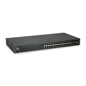 LevelOne GEP-2652 netv�rksswitch Administreret L2 Gigabit Ethernet (10/100/1000) Str�m over Ethernet (PoE) Gr�