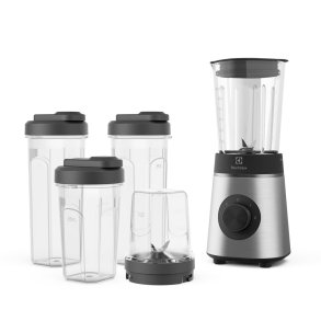 Electrolux E4CB1-6ST 1 L Bordplade blender 350 W Sort, Rustfrit stl, Transparent