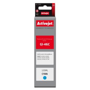 Activejet AC-G46C Bl�kpatron til Canon-printer, erstatning for Canon GI-46C; Supreme; 135 ml; bl�